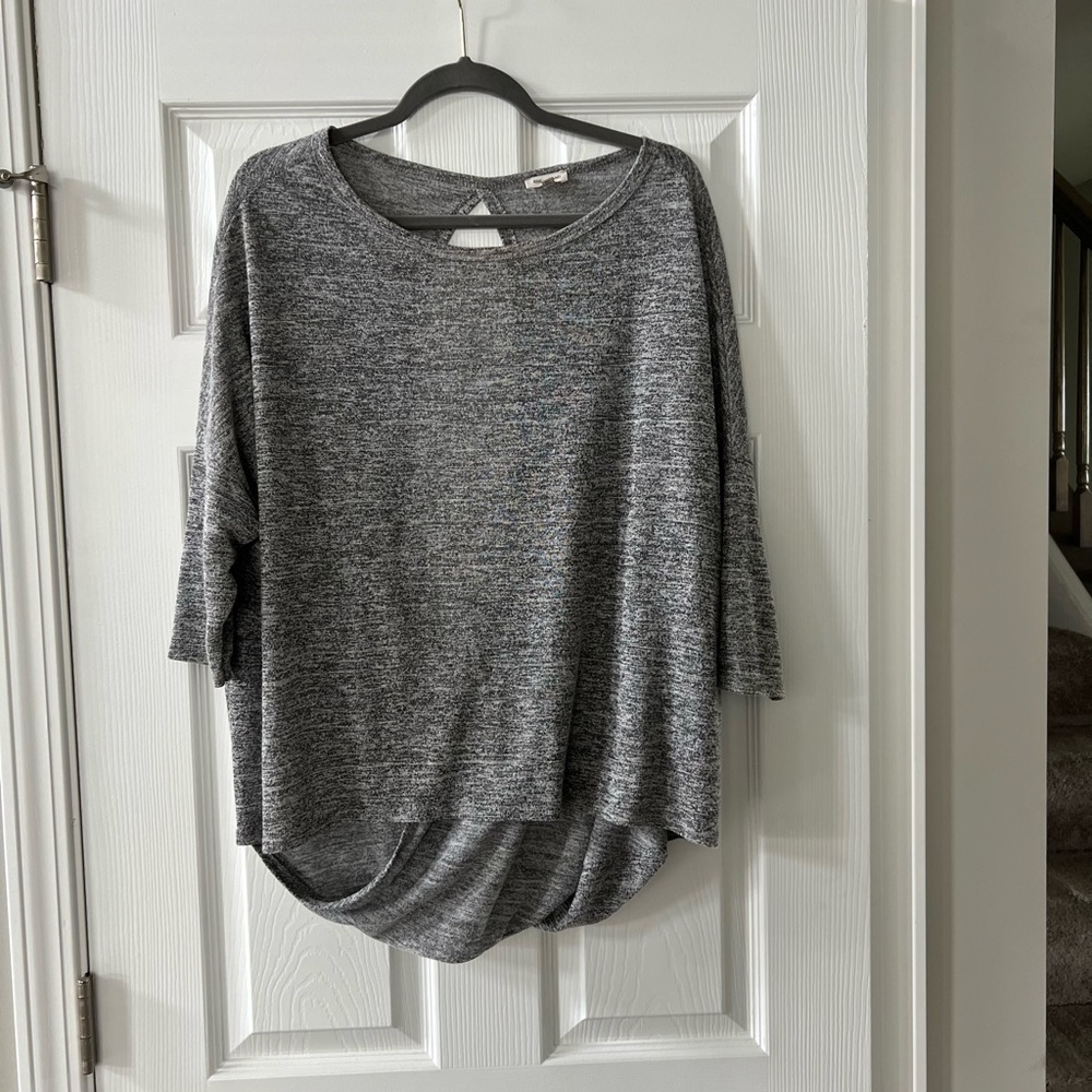River Island - Gray Cutout Sweater - Size US 10